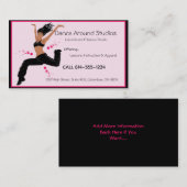 Cartes de visite de studio de danseur ou de danse (Devant / Derrière)