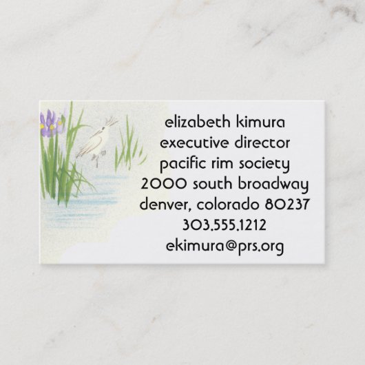 Cartes de visite de style asiatique vintage (Devant)