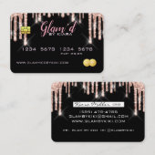 Cartes de visite de style carte de crédit (Devant / Derrière)