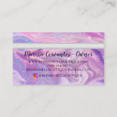 Cartes de visite de style carte de crédit Parties  (Dos)