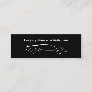 Cartes de visite de style compact avec un thème au