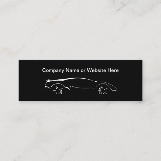 Cartes de visite de style compact avec un thème au (Devant)