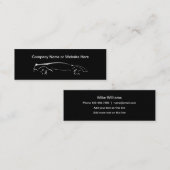 Cartes de visite de style compact avec un thème au (Devant / Derrière)