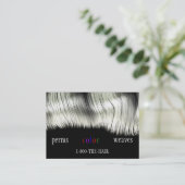 Cartes de visite de style de salon de coiffure (Debout devant)