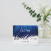 Cartes de visite de style de salon de coiffure (Debout devant)