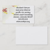 Cartes de visite de style Feuille vintage (Devant / Derrière)