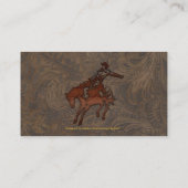 Cartes de visite de style occidental Faux Tooled L (Dos)
