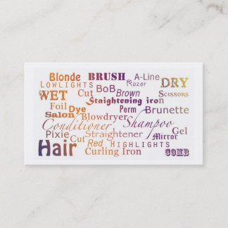 Cartes de visite de styliste en coiffure/salon