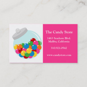 Cartes de visite de sucrerie