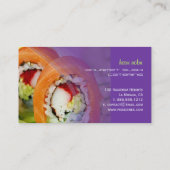 Cartes de visite de sushis PixDezines (Dos)