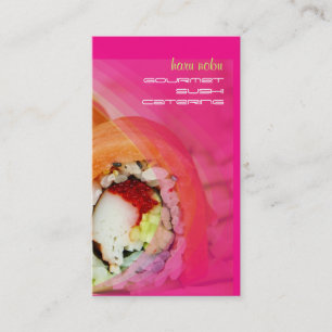 Cartes de visite de sushis PixDezines