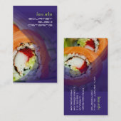 Cartes de visite de sushis PixDezines (Devant / Derrière)