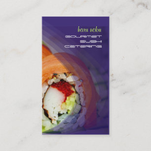 Cartes de visite de sushis PixDezines