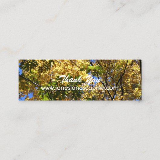 Cartes de visite de sylviculture (Devant)