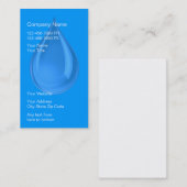 Cartes de visite de système de filtre d'eau (Devant / Derrière)