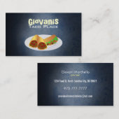 Cartes de visite de taco (Devant / Derrière)