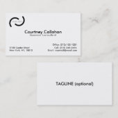 Cartes de visite de taille standard blancs simples (Devant / Derrière)