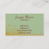 Cartes de visite de taille standard faits sur (Dos)