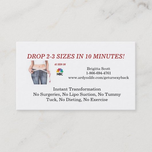 Cartes de visite de tailles de la BAISSE 2 ou 3 (Devant)