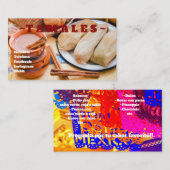Cartes de visite de Tamales (Devant / Derrière)