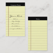 Cartes de visite de tampon (Devant / Derrière)