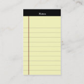 Cartes de visite de tampon (Dos)