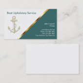 Cartes de visite de tapisserie d'ameublement de (Devant / Derrière)