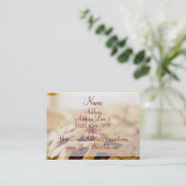 Cartes de visite de tarte cuits au four par (Debout devant)