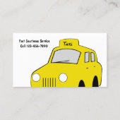 Cartes de visite de taxi (Dos)