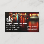 Cartes de visite de taxi (Devant)