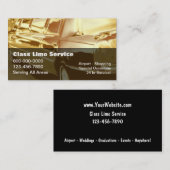 Cartes de visite de taxi (Devant / Derrière)