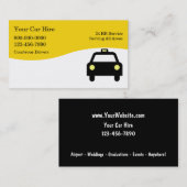 Cartes de visite de taxi (Devant / Derrière)