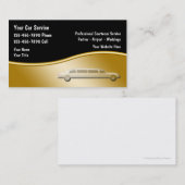 Cartes de visite de taxi (Devant / Derrière)