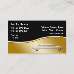 Cartes de visite de taxi