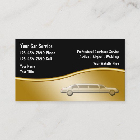 Cartes de visite de taxi (Devant)