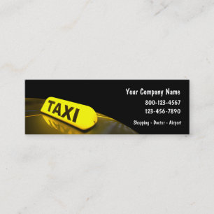 Cartes de visite de taxi