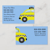 Cartes de visite de taxi (Devant / Derrière)