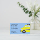 Cartes de visite de taxi (Debout devant)