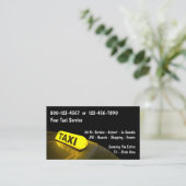 Cartes de visite de taxi (Debout devant)