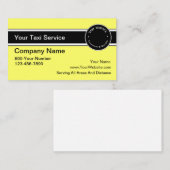 Cartes de visite de taxi (Devant / Derrière)