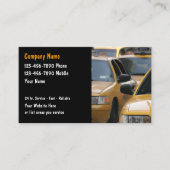 Cartes de visite de taxi (Devant)