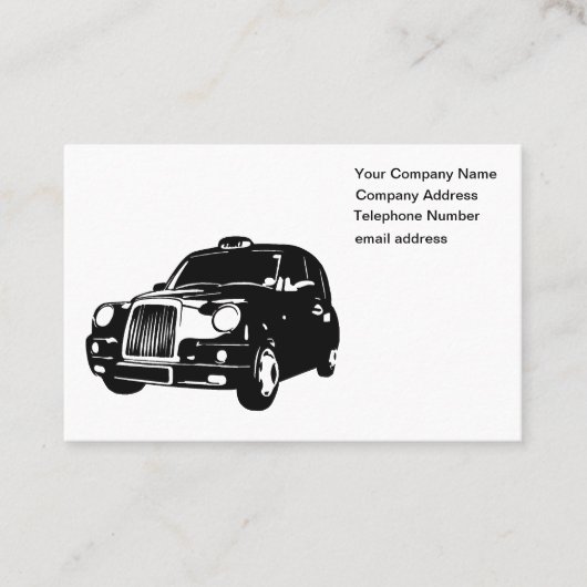 Cartes de visite de taxi (Devant)