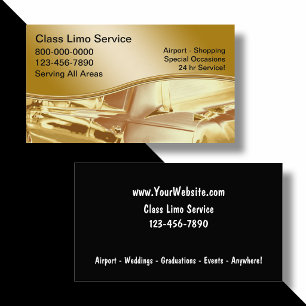 Cartes de visite de taxi
