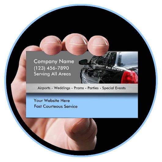 Cartes de visite de taxi