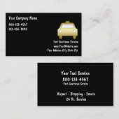 Cartes de visite de taxi (Devant / Derrière)