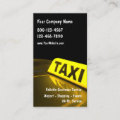 Cartes de visite de taxi (Devant)