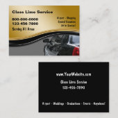 Cartes de visite de taxi (Devant / Derrière)