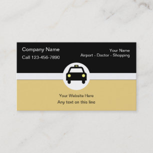 Cartes de visite de taxi