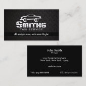 Cartes de visite de taxi de conducteur (Devant / Derrière)