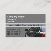 Cartes de visite de taxi fixes (Devant)